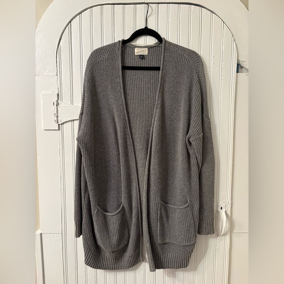 Universal Thread Gray Open Front Pocket Cardigan Sweater | Size XL - Picture 1 of 6